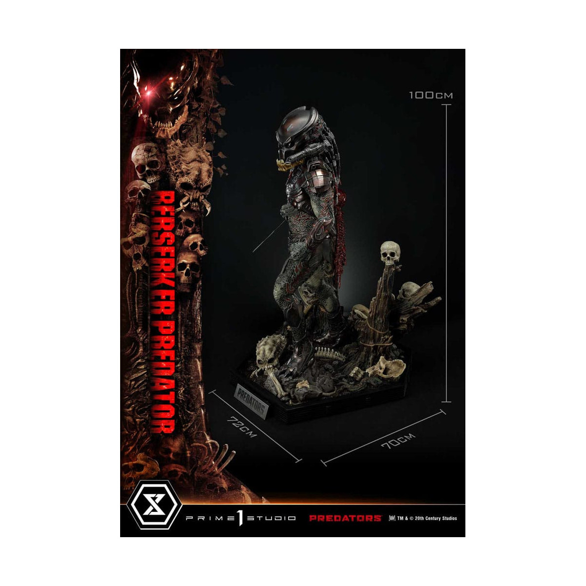 Prime 1 Studio - Predators - Berserker Predator Deluxe Versione Bonus Premium Masterline Serie 1/3