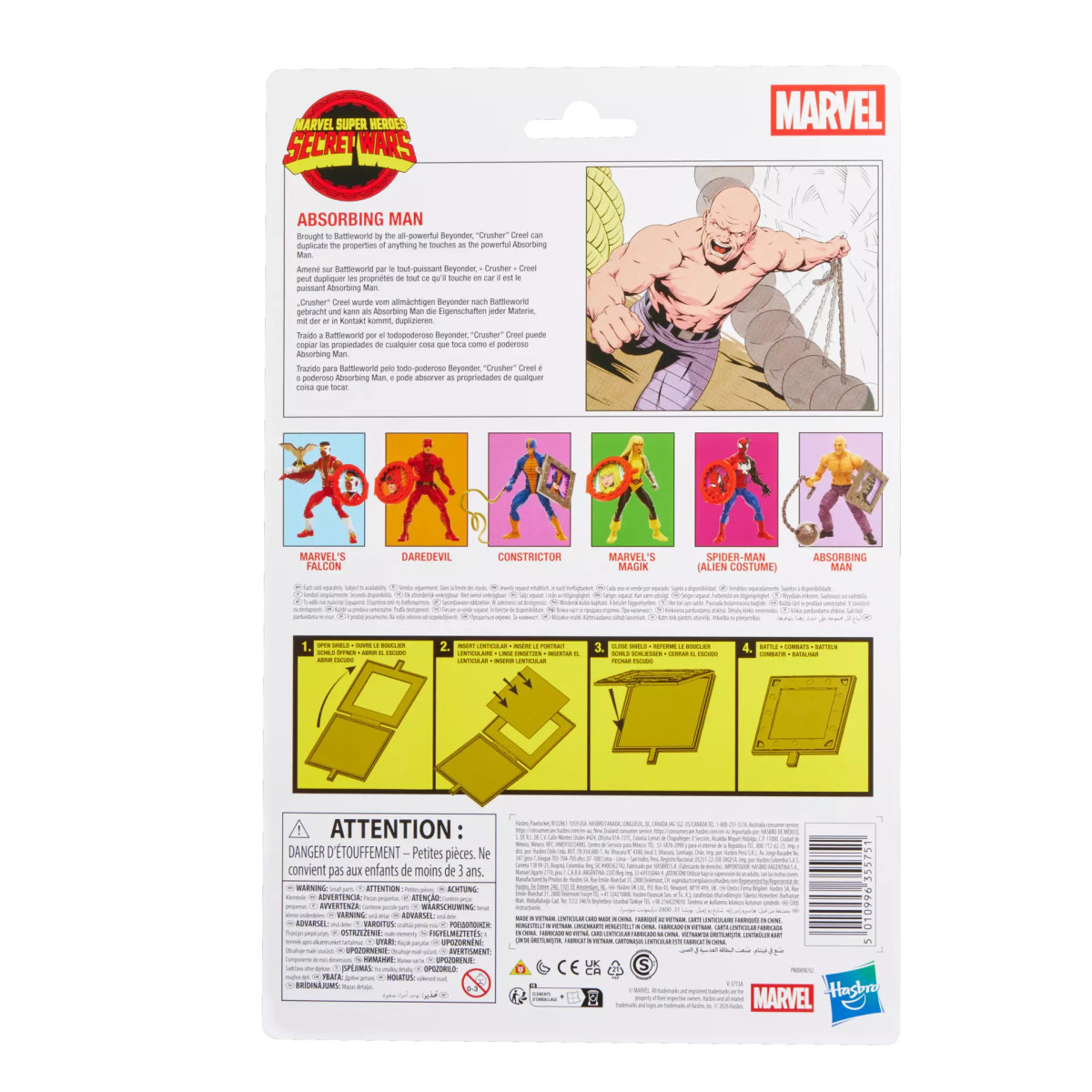 Hasbro Marvel Legends Serie - L'uomo assorbente - Guerre segrete serie 2