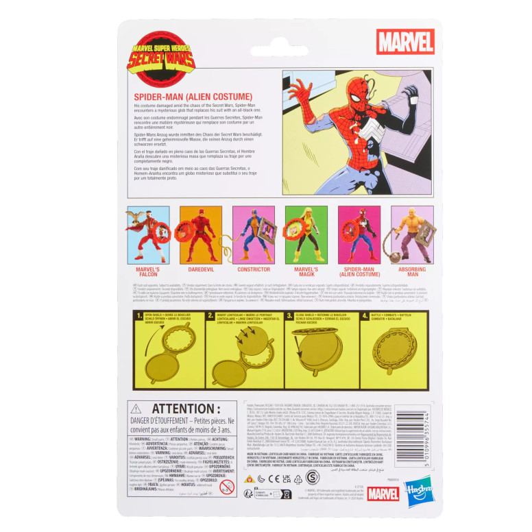 Hasbro Marvel Legends Serie - Spider-Man (costume alieno) - Guerre segrete serie 2