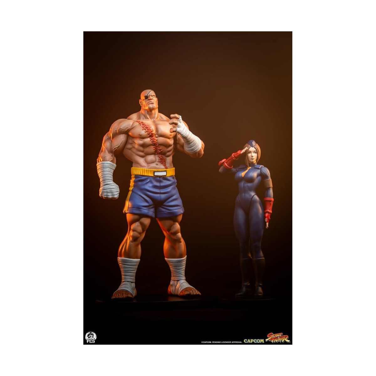 PCS - Street Fighter: Set di statue di Sagat e Juli in scala 1:10 di Street Jam