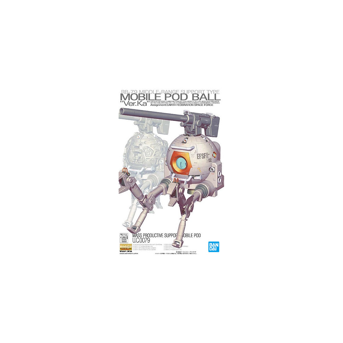Bandai - Gunpla - 1/100 MG - Mobile Pod Ball Ver. Ka - Tuta mobile Gundam
