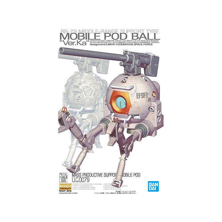 Bandai - Gunpla - 1/100 MG - Mobile Pod Ball Ver. Ka - Tuta mobile Gundam