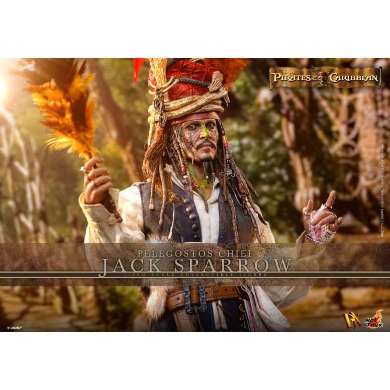 Hot Toys Pirati dei Caraibi - Pelegostos Capo Jack Sparrow MMS 1/6 - Forziere dell'Uomo Morto