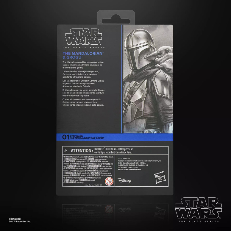 Hasbro Star Wars The Black Series - Il Mandaloriano e Grogu