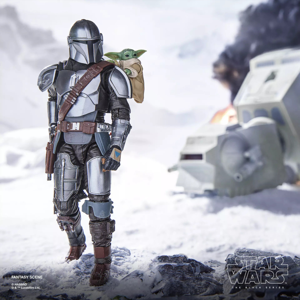 Hasbro Star Wars The Black Series - Il Mandaloriano e Grogu