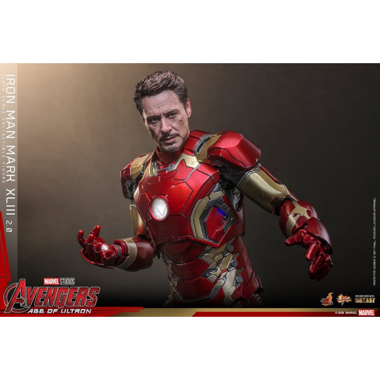 Hot Toys Iron Man Avengers 2 Age of Ultron - Iron Man Mark XLIII (2.0) Die Cast MMS 1/6