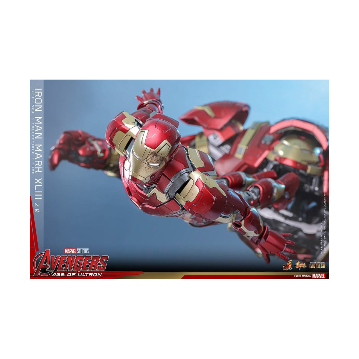Hot Toys Iron Man Avengers 2 Age of Ultron - Iron Man Mark XLIII (2.0) Die Cast MMS 1/6