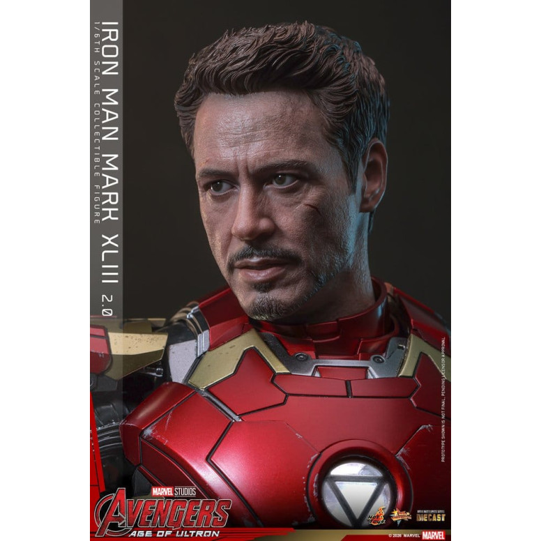 Hot Toys Iron Man Avengers 2 Age of Ultron - Iron Man Mark XLIII (2.0) Die Cast MMS 1/6