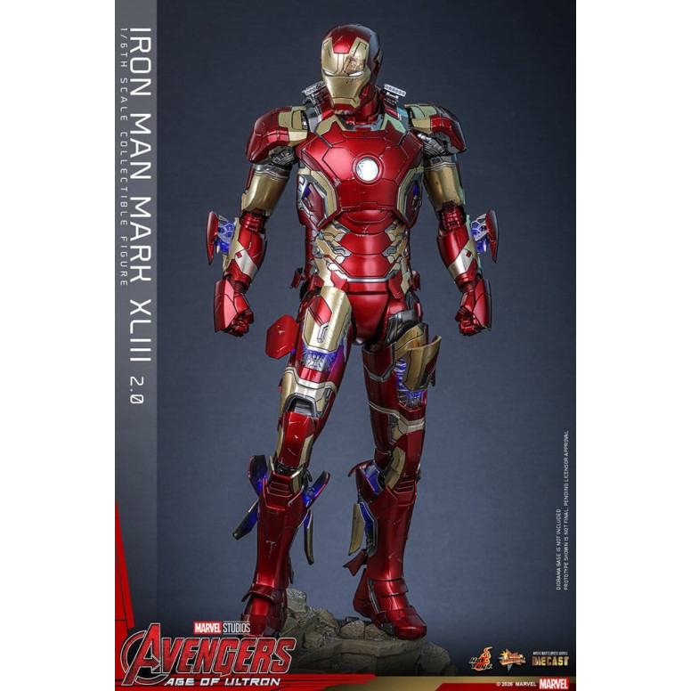 Hot Toys Iron Man Avengers 2 Age of Ultron - Iron Man Mark XLIII (2.0) Die Cast MMS 1/6