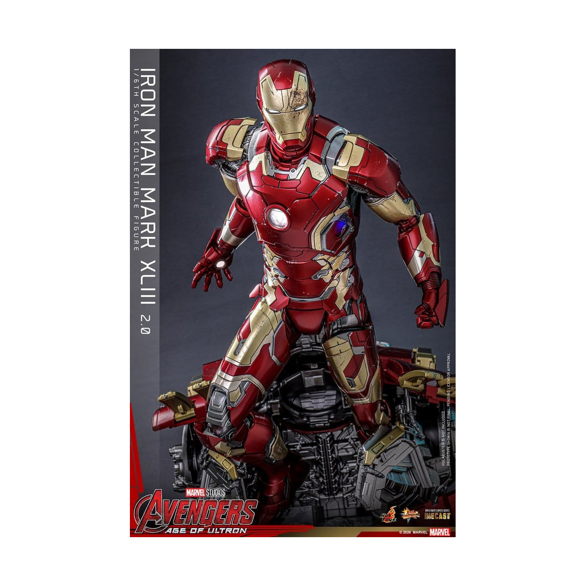Hot Toys Iron Man Avengers 2 Age of Ultron - Iron Man Mark XLIII (2.0) Die Cast MMS 1/6