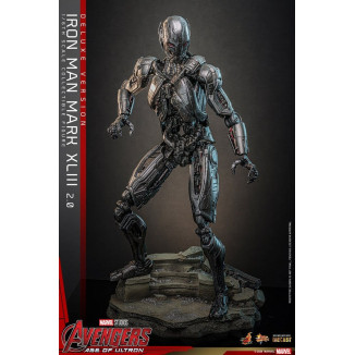 Hot Toys Iron Man Avengers 2 Age of Ultron - Iron Man Mark XLIII (2.0) Versione Deluxe Die Cast MMS 1/6
