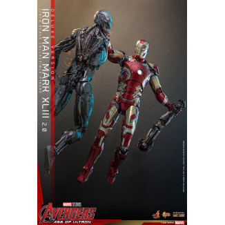 Hot Toys Iron Man Avengers 2 Age of Ultron - Iron Man Mark XLIII (2.0) Versione Deluxe Die Cast MMS 1/6