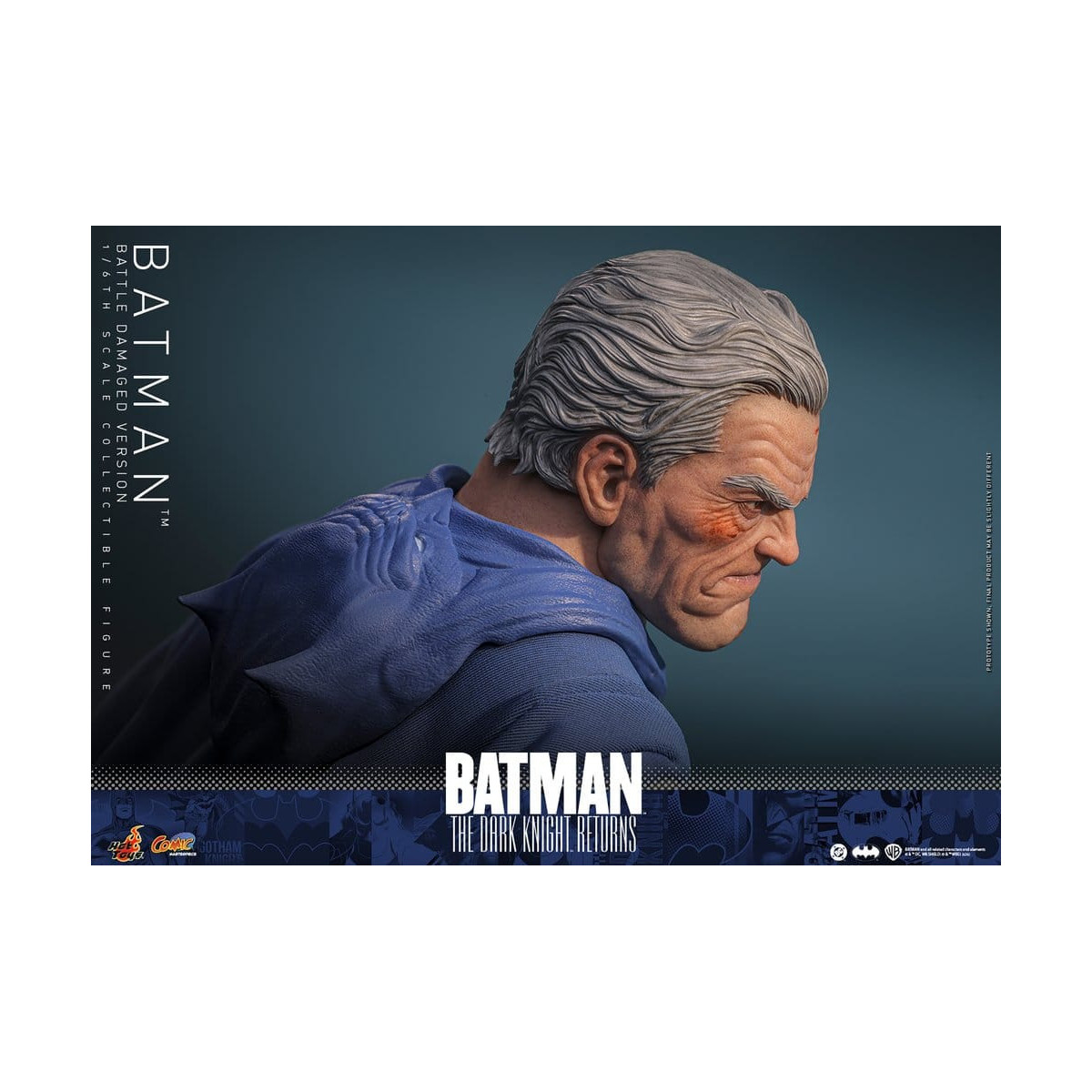 Hot Toys - BATMAN - Batman: Il ritorno del Cavaliere Oscuro (Versione danneggiata dalla battaglia) Comic Masterpiece 1/6