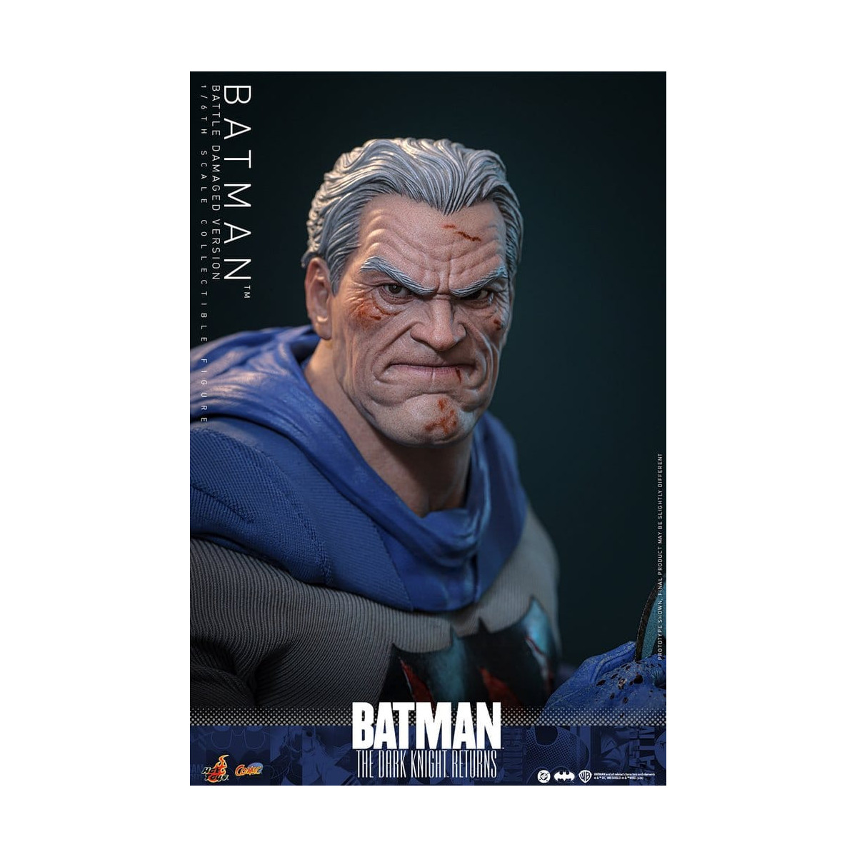 Hot Toys - BATMAN - Batman: Il ritorno del Cavaliere Oscuro (Versione danneggiata dalla battaglia) Comic Masterpiece 1/6