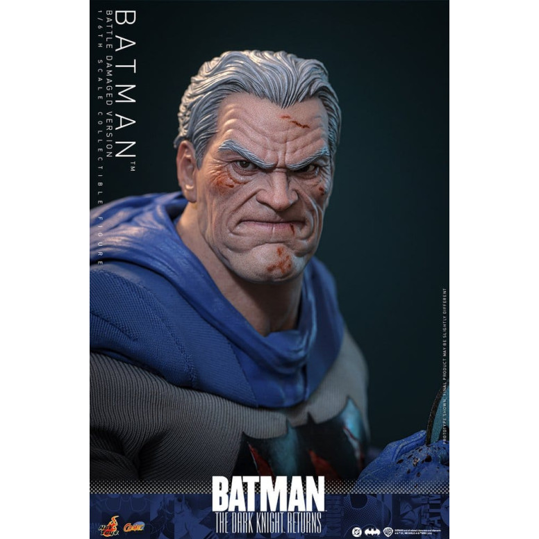 Hot Toys - BATMAN - Batman: Il ritorno del Cavaliere Oscuro (Versione danneggiata dalla battaglia) Comic Masterpiece 1/6