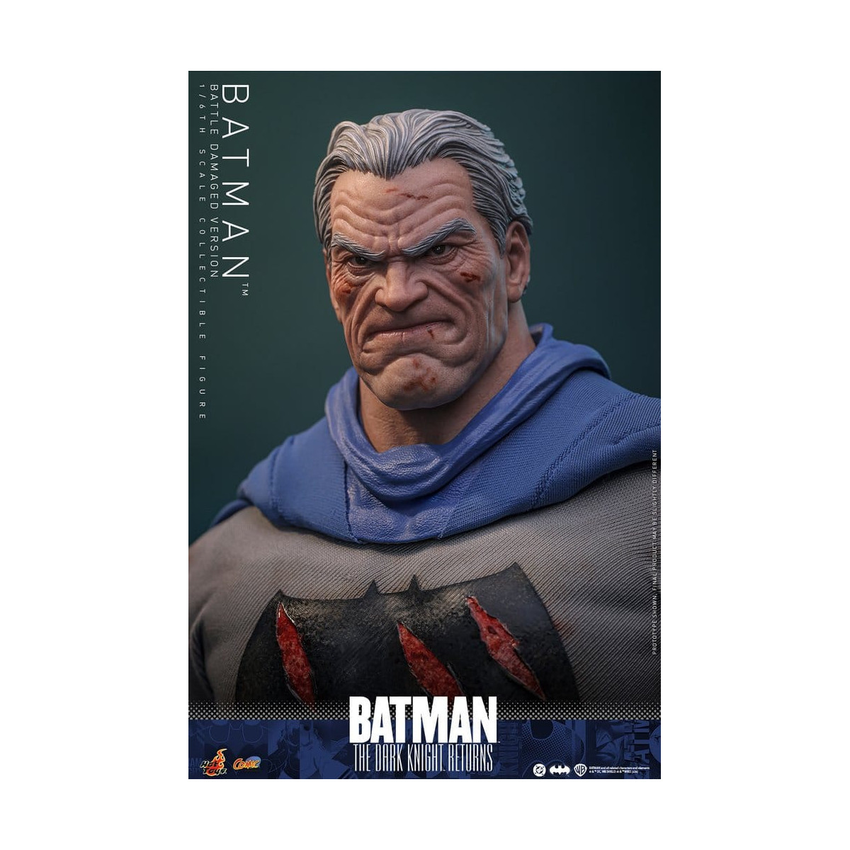 Hot Toys - BATMAN - Batman: Il ritorno del Cavaliere Oscuro (Versione danneggiata dalla battaglia) Comic Masterpiece 1/6