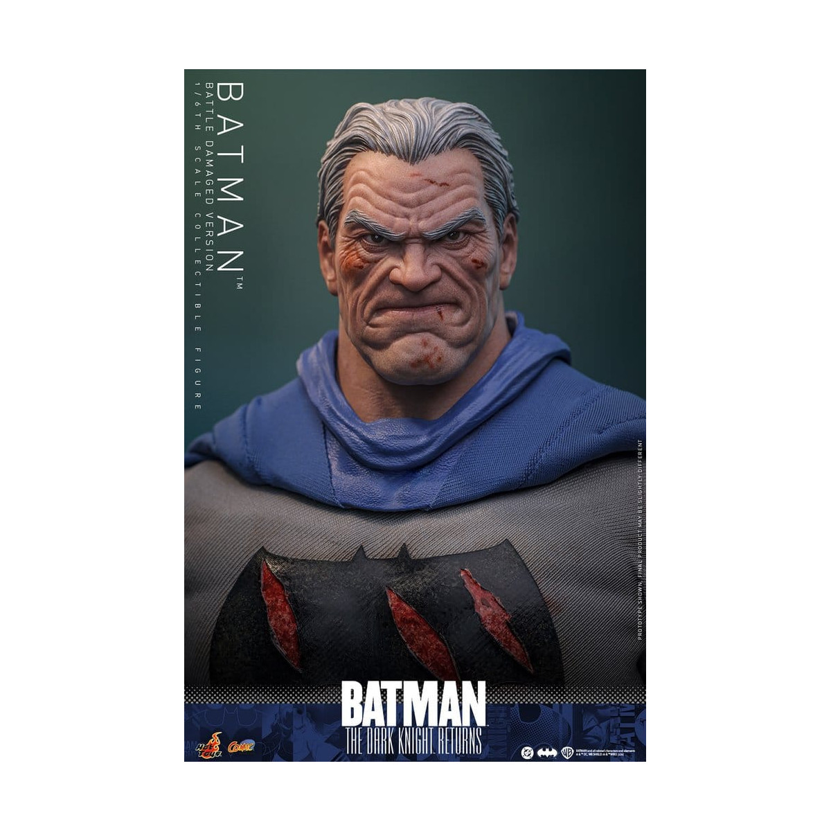 Hot Toys - BATMAN - Batman: Il ritorno del Cavaliere Oscuro (Versione danneggiata dalla battaglia) Comic Masterpiece 1/6