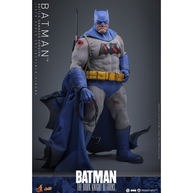 Hot Toys - BATMAN - Batman: Il ritorno del Cavaliere Oscuro (Versione danneggiata dalla battaglia) Comic Masterpiece 1/6