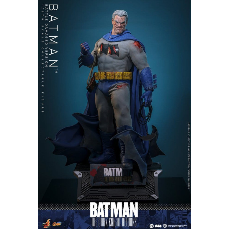 Hot Toys - BATMAN - Batman: Il ritorno del Cavaliere Oscuro (Versione danneggiata dalla battaglia) Comic Masterpiece 1/6