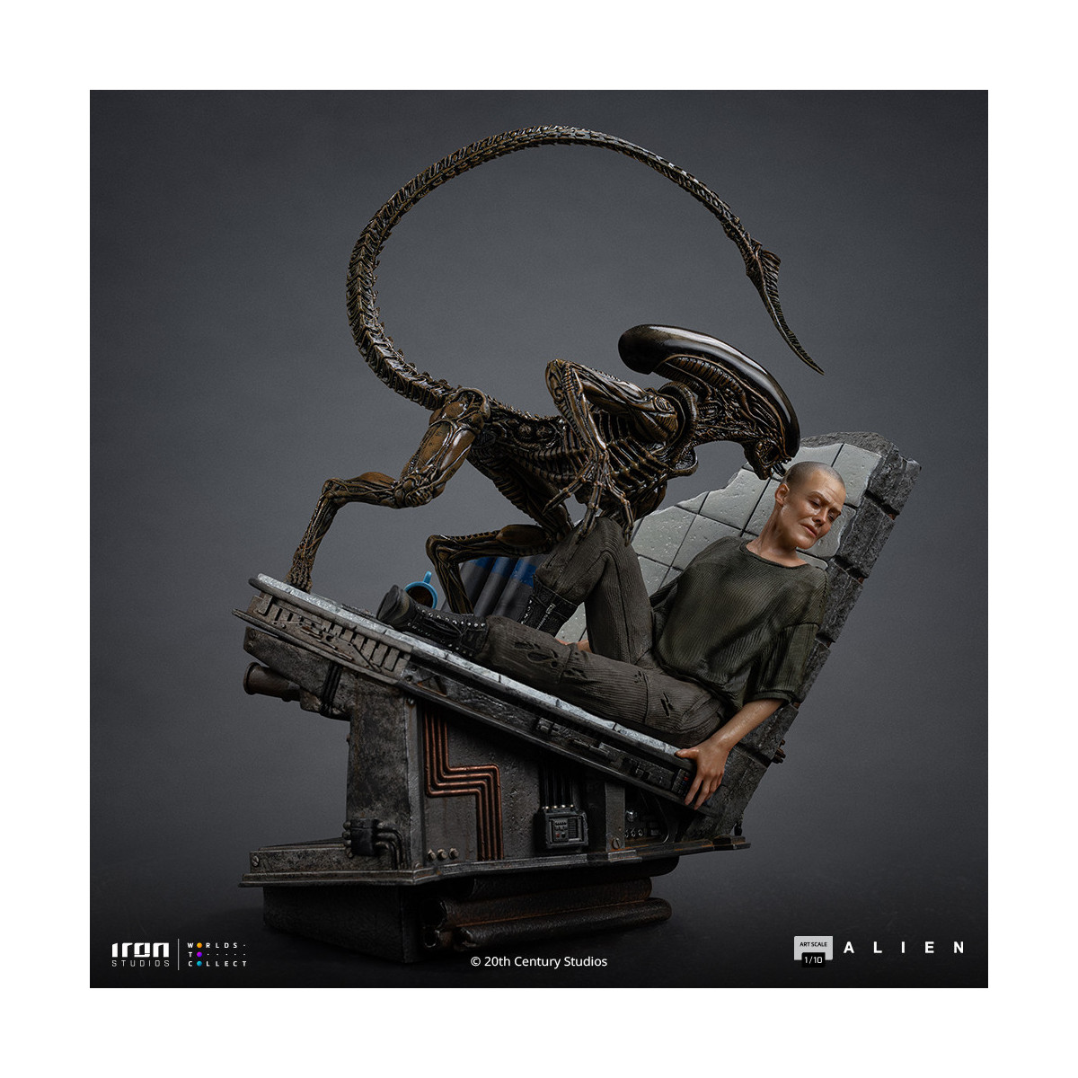 Iron Studios Ellen Ripley e il cane Alien - Arte in scala 1/10 - Alien 3