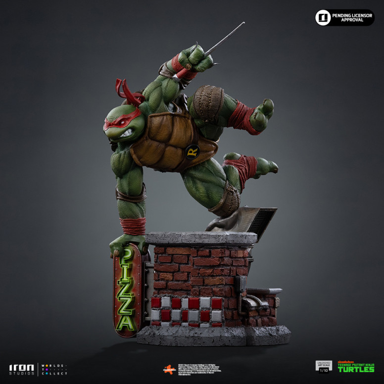 Iron Studios - TMNT - Raffaello scatenato in scala 1/10 - Teenage Mutant Ninja Turtles