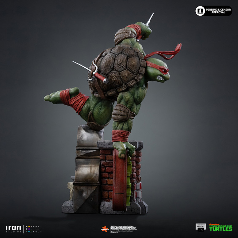 Iron Studios - TMNT - Raffaello scatenato in scala 1/10 - Teenage Mutant Ninja Turtles