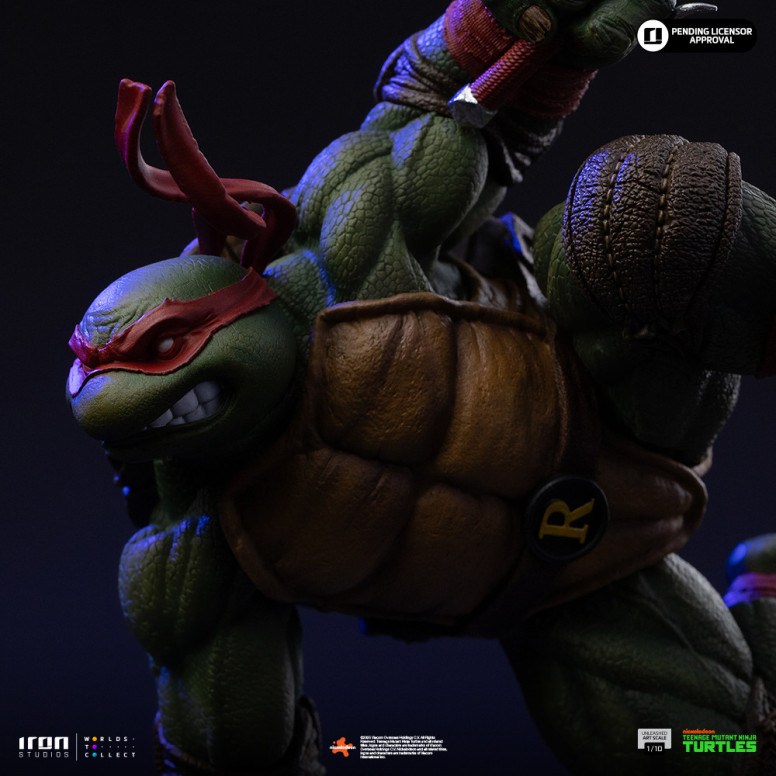 Iron Studios - TMNT - Raffaello scatenato in scala 1/10 - Teenage Mutant Ninja Turtles