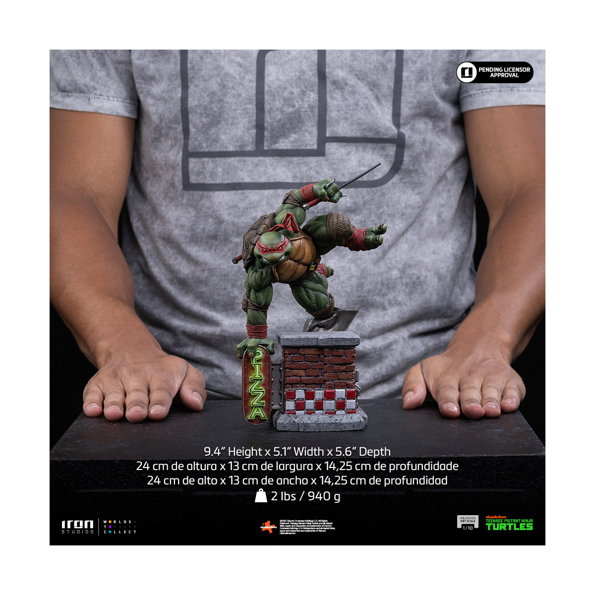 Iron Studios - TMNT - Raffaello scatenato in scala 1/10 - Teenage Mutant Ninja Turtles