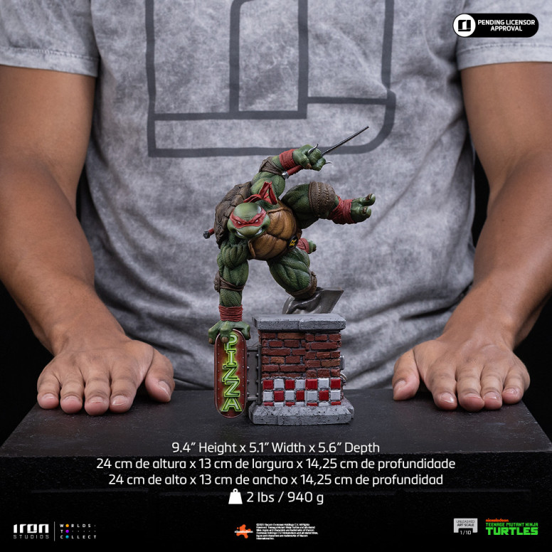 Iron Studios - TMNT - Raffaello scatenato in scala 1/10 - Teenage Mutant Ninja Turtles