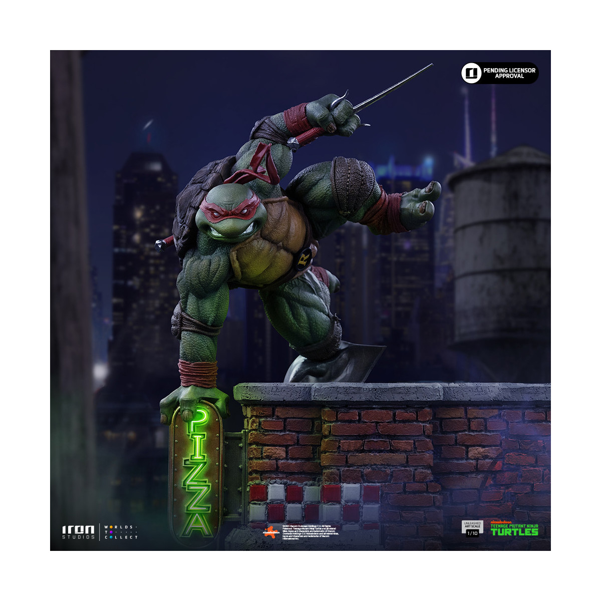 Iron Studios - TMNT - Raffaello scatenato in scala 1/10 - Teenage Mutant Ninja Turtles