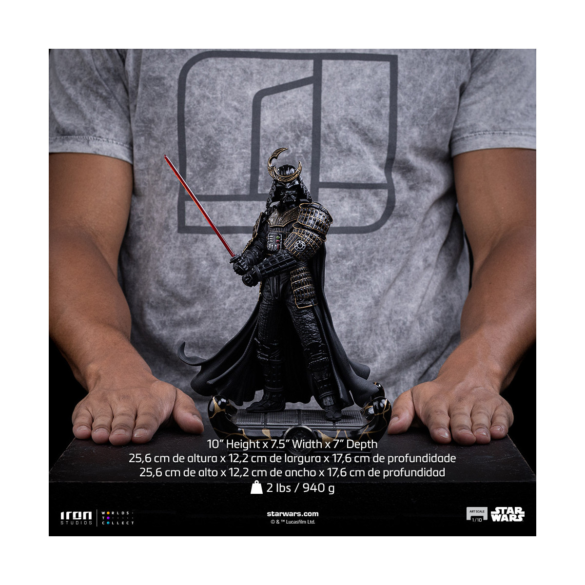 Iron Studios Star Wars - Darth Vader (Concetto originale di Samurai) Scala 1/10