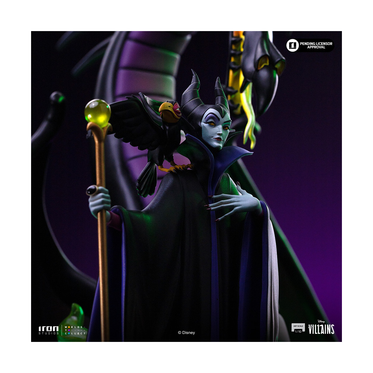 Iron Studios - Disney Villains Maleficent Art Scale 1/10 - Maleficent - Dornröschen