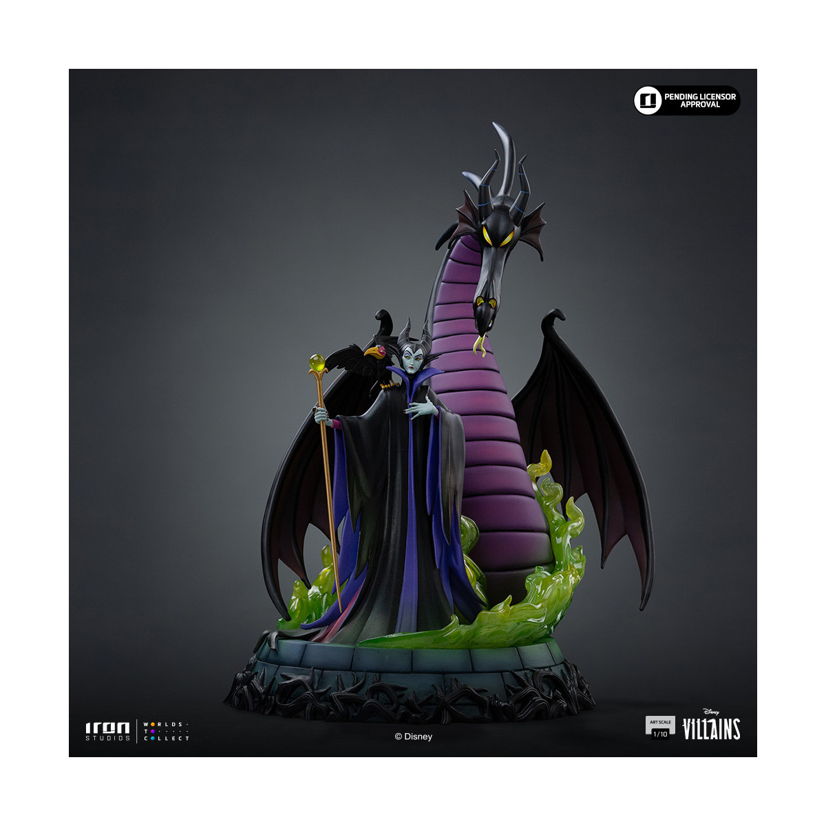 Iron Studios - Disney Villains Maleficent Art Scale 1/10 - Maleficent - Dornröschen