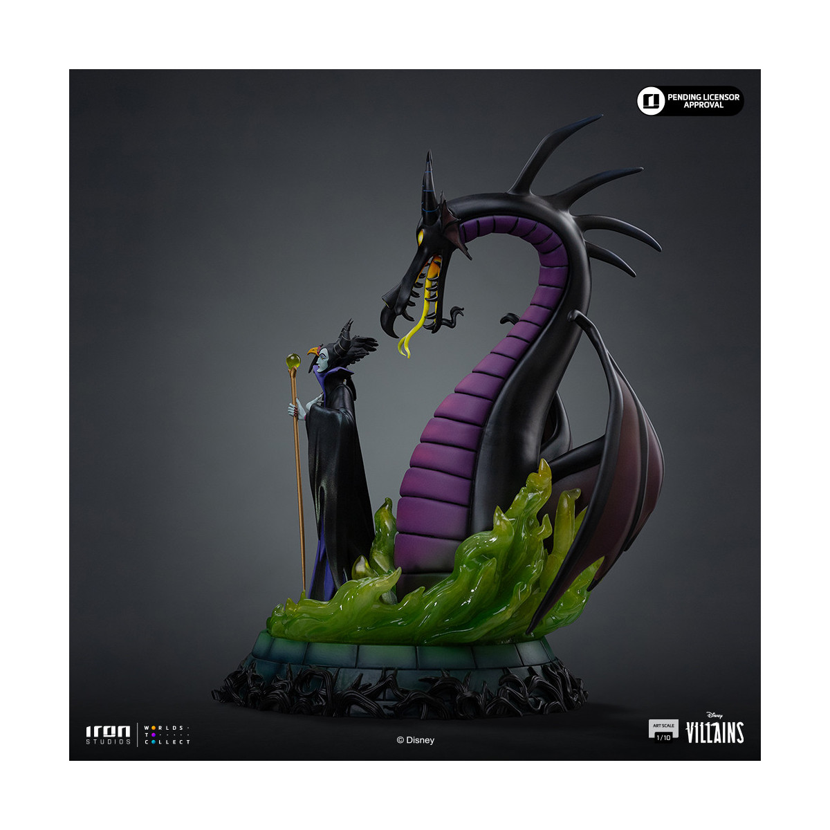 Iron Studios - Disney Villains Maleficent Art Scale 1/10 - Maleficent - Dornröschen