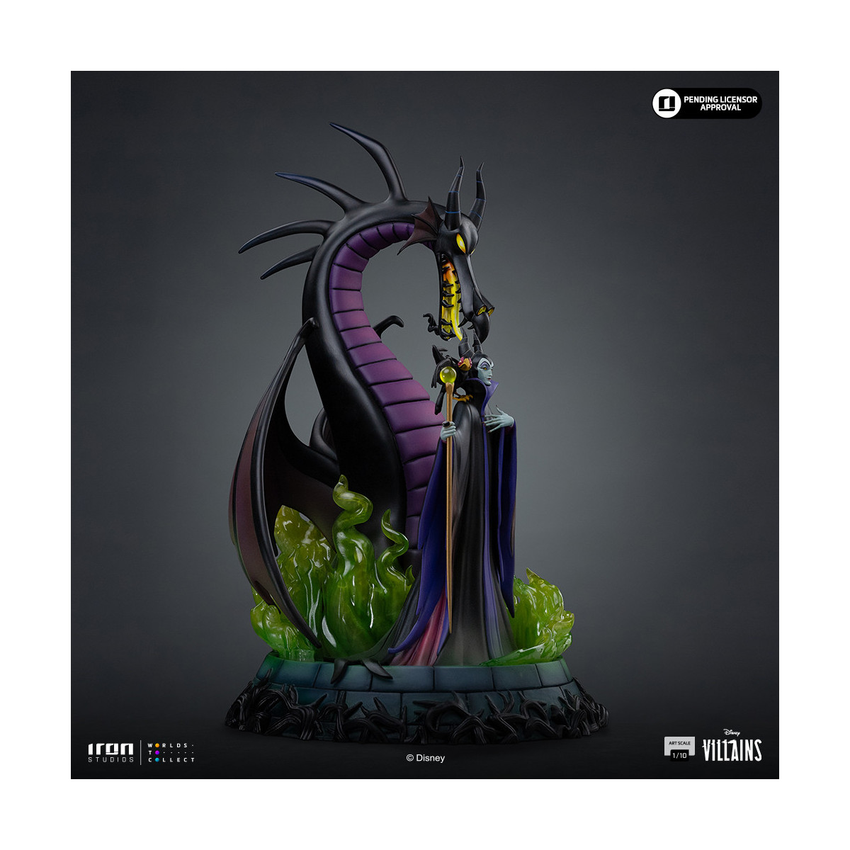 Iron Studios - Disney Villains Maleficent Art Scale 1/10 - Maleficent - Dornröschen