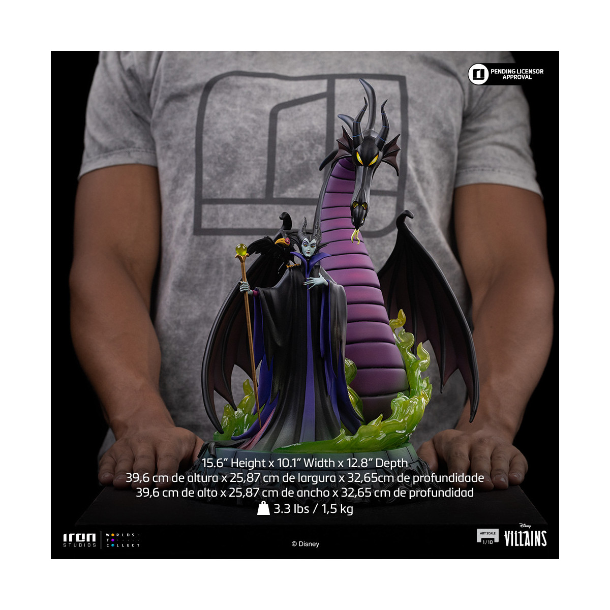 Iron Studios - Disney Villains Maleficent Art Scale 1/10 - Maleficent - Dornröschen