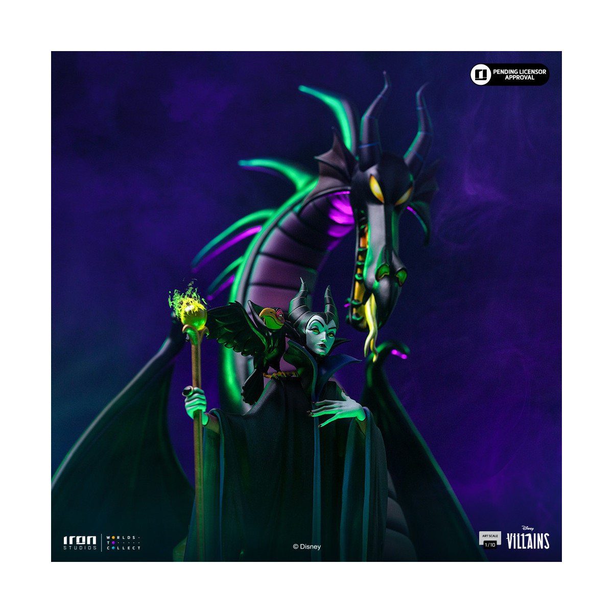 Iron Studios - Disney Villains Maleficent Art Scale 1/10 - Maleficent - Dornröschen