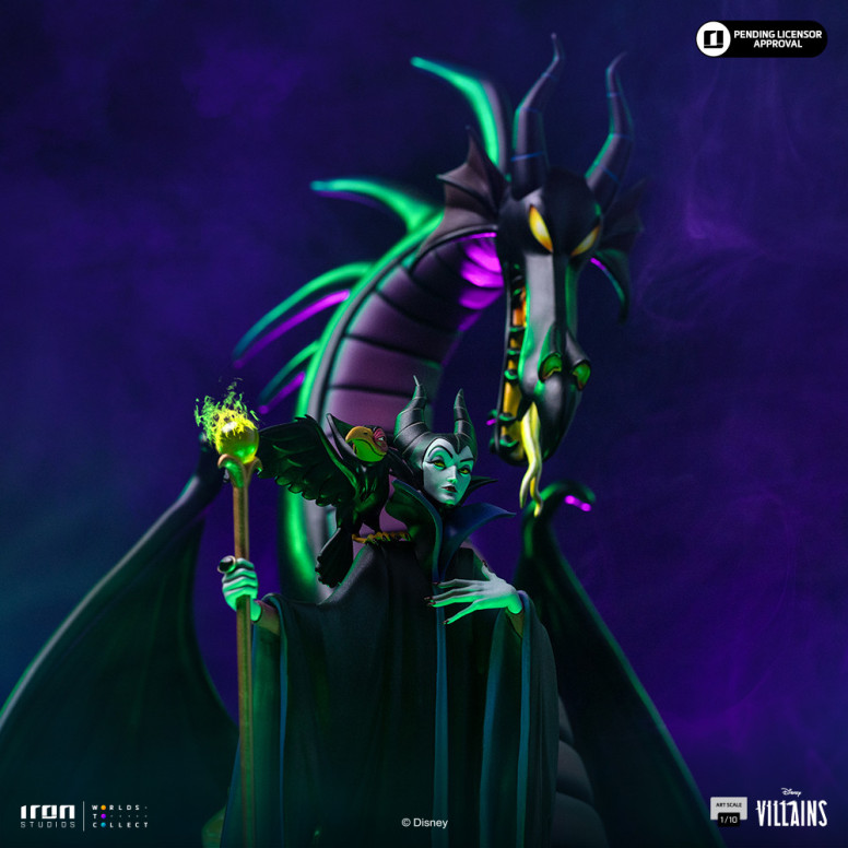 Iron Studios - Disney Villains Maleficent Art Scale 1/10 - Maleficent - Dornröschen