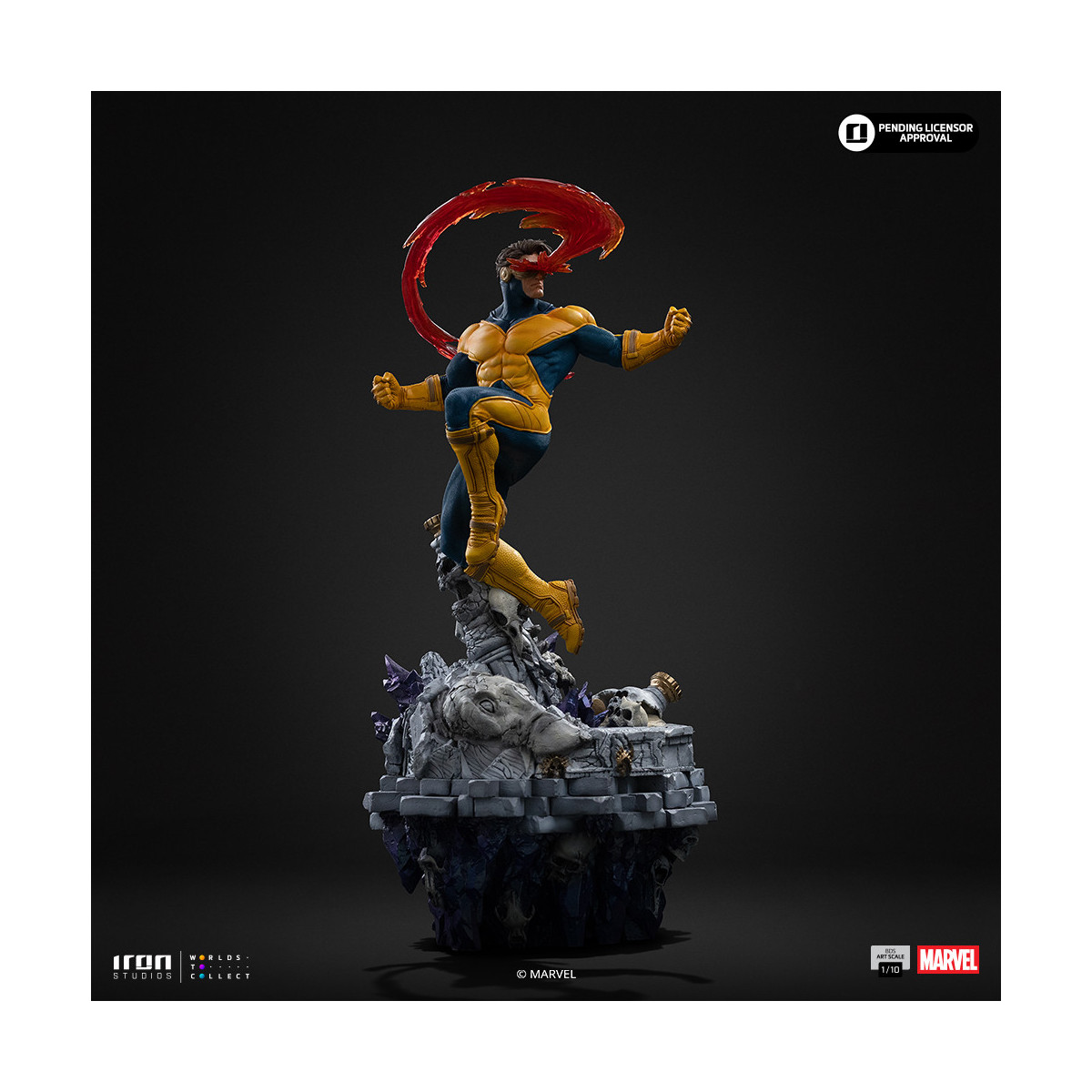 Iron Studios Marvel - Ciclop Deluxe Art Scale 1/10 - Diorama del Guanto dell'Infinito