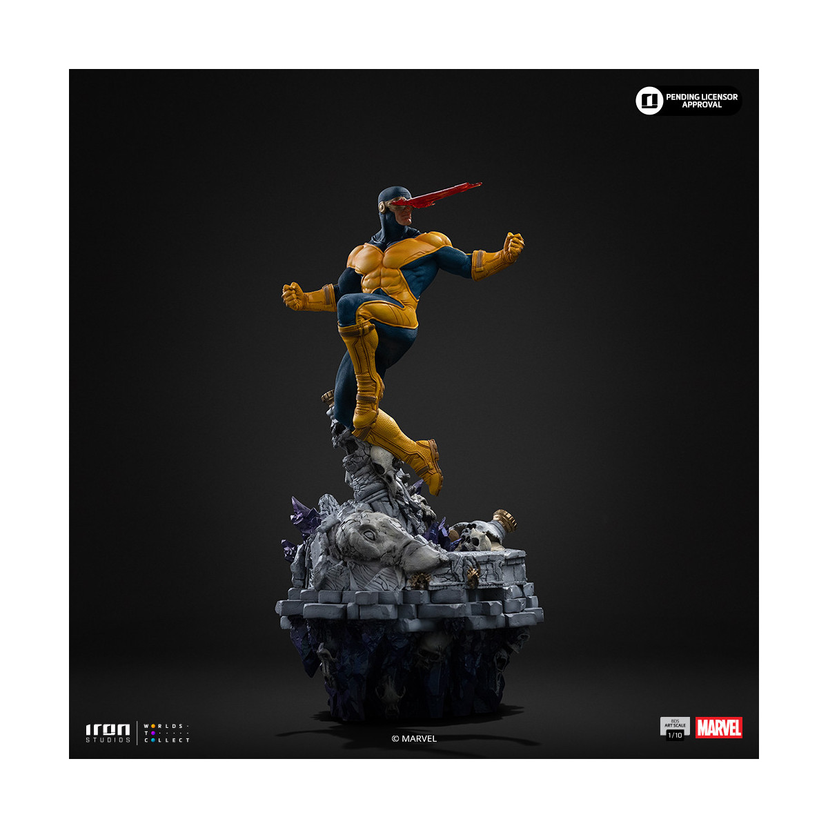 Iron Studios Marvel - Ciclop Deluxe Art Scale 1/10 - Diorama del Guanto dell'Infinito