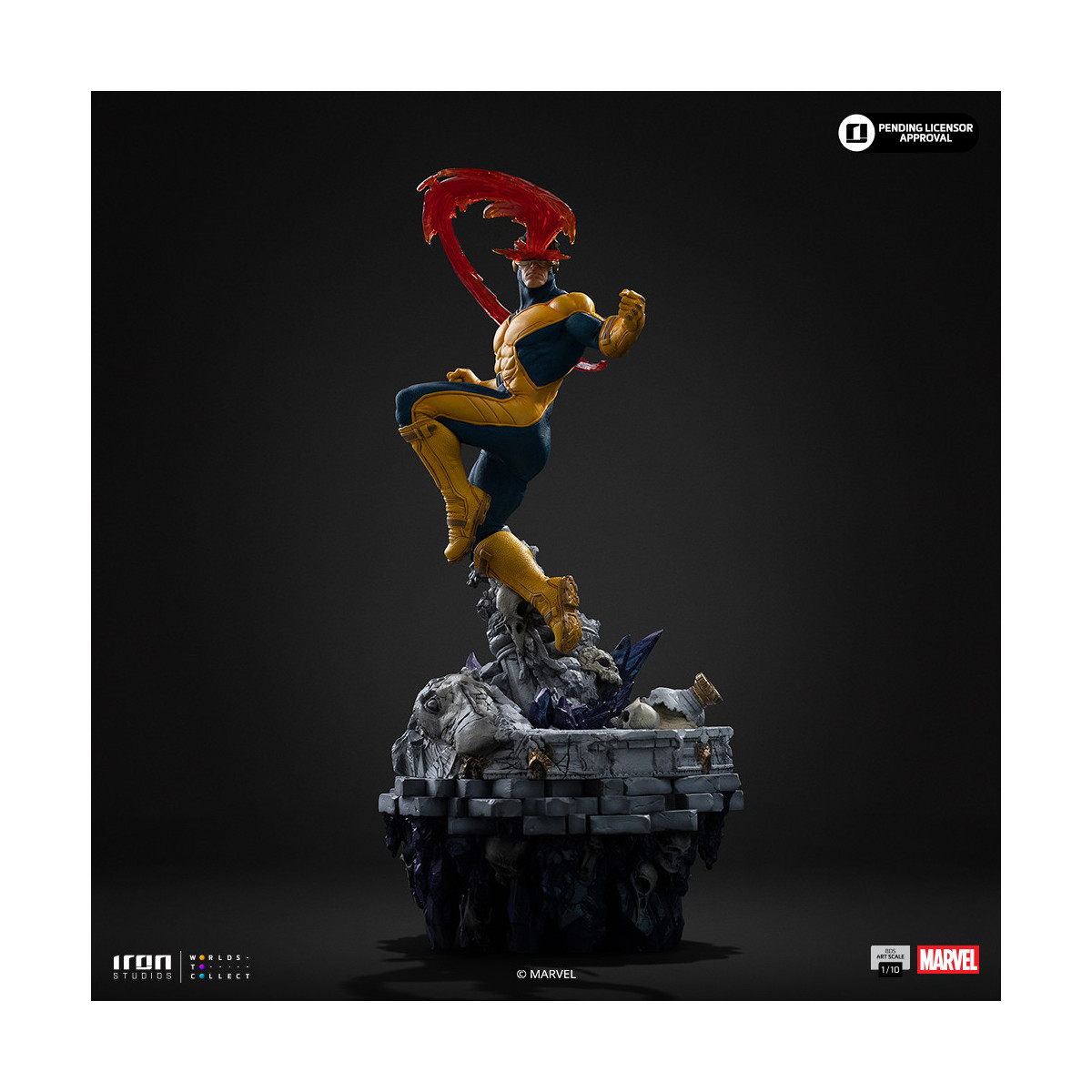 Iron Studios Marvel - Ciclop Deluxe Art Scale 1/10 - Diorama del Guanto dell'Infinito