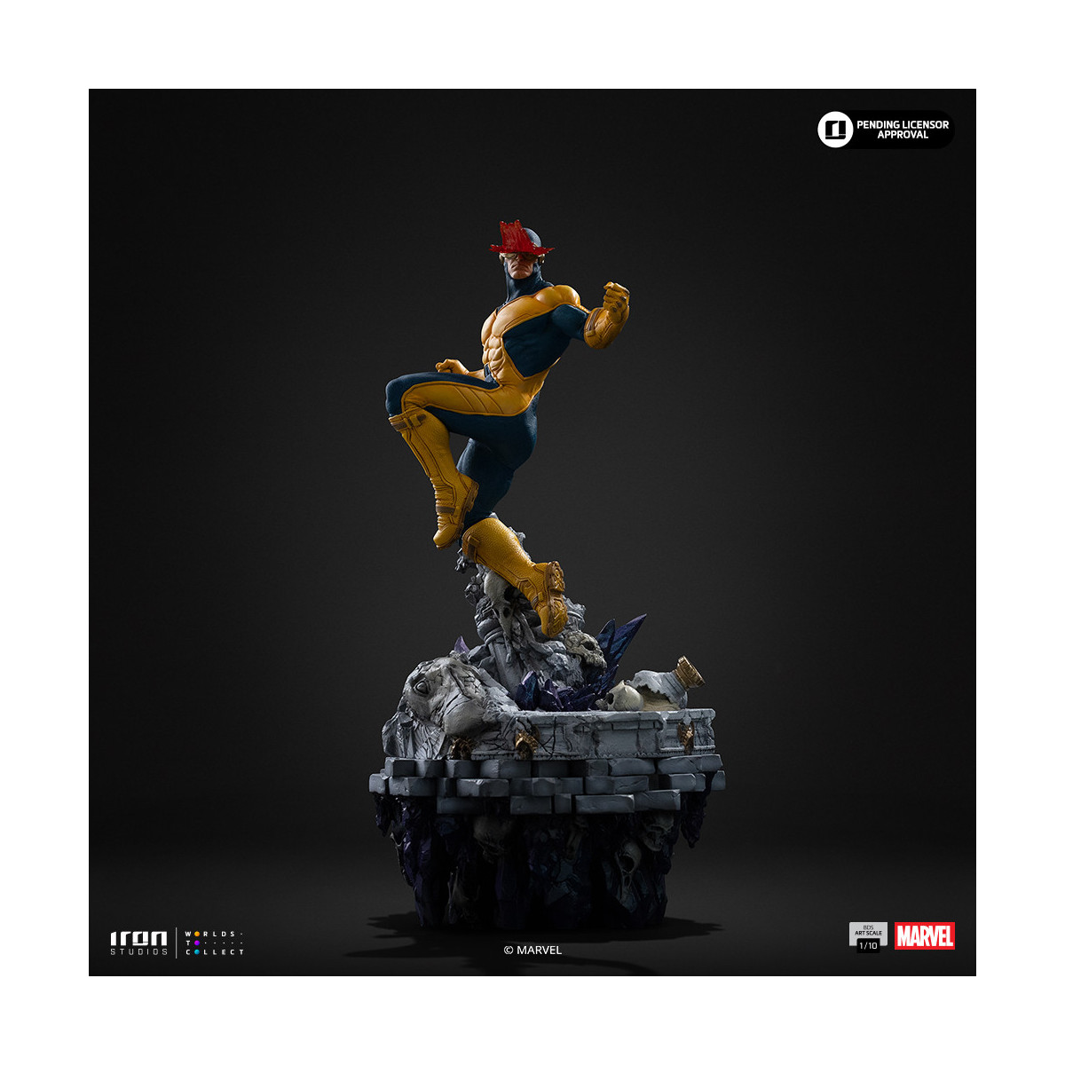 Iron Studios Marvel - Ciclop Deluxe Art Scale 1/10 - Diorama del Guanto dell'Infinito