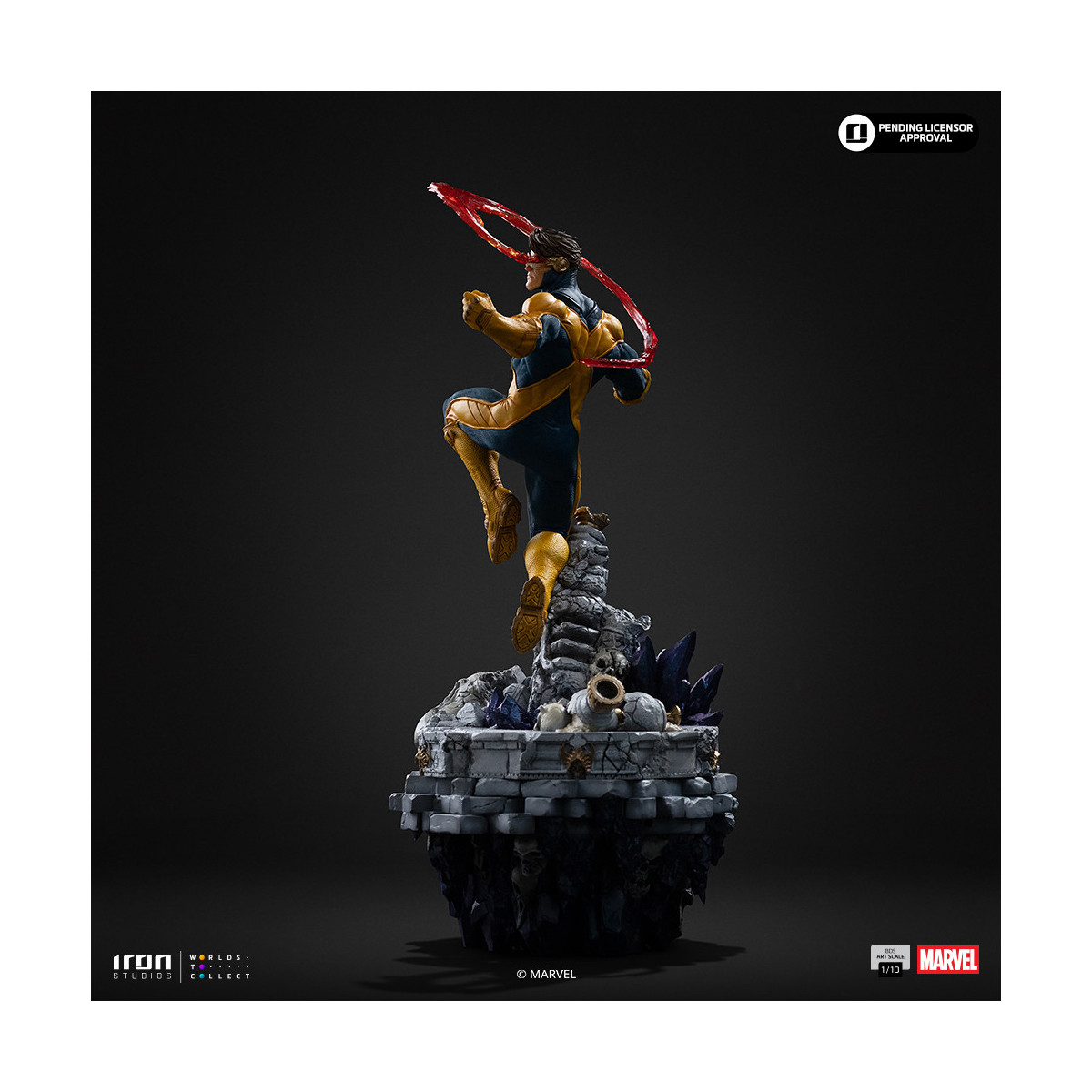 Iron Studios Marvel - Ciclop Deluxe Art Scale 1/10 - Diorama del Guanto dell'Infinito