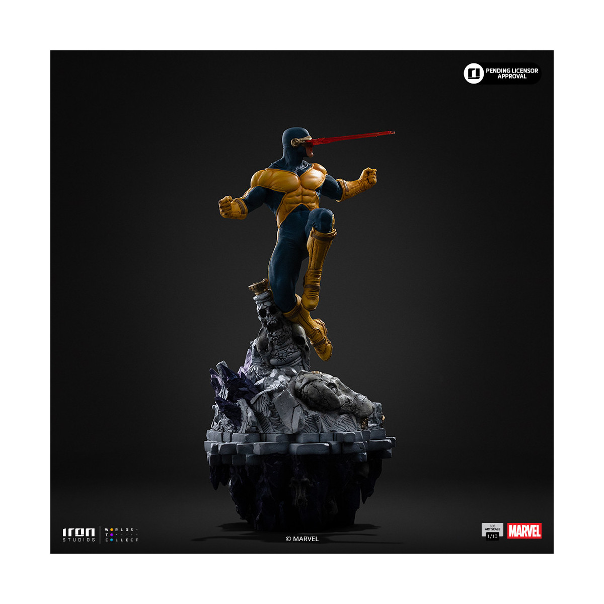 Iron Studios Marvel - Ciclop Deluxe Art Scale 1/10 - Diorama del Guanto dell'Infinito