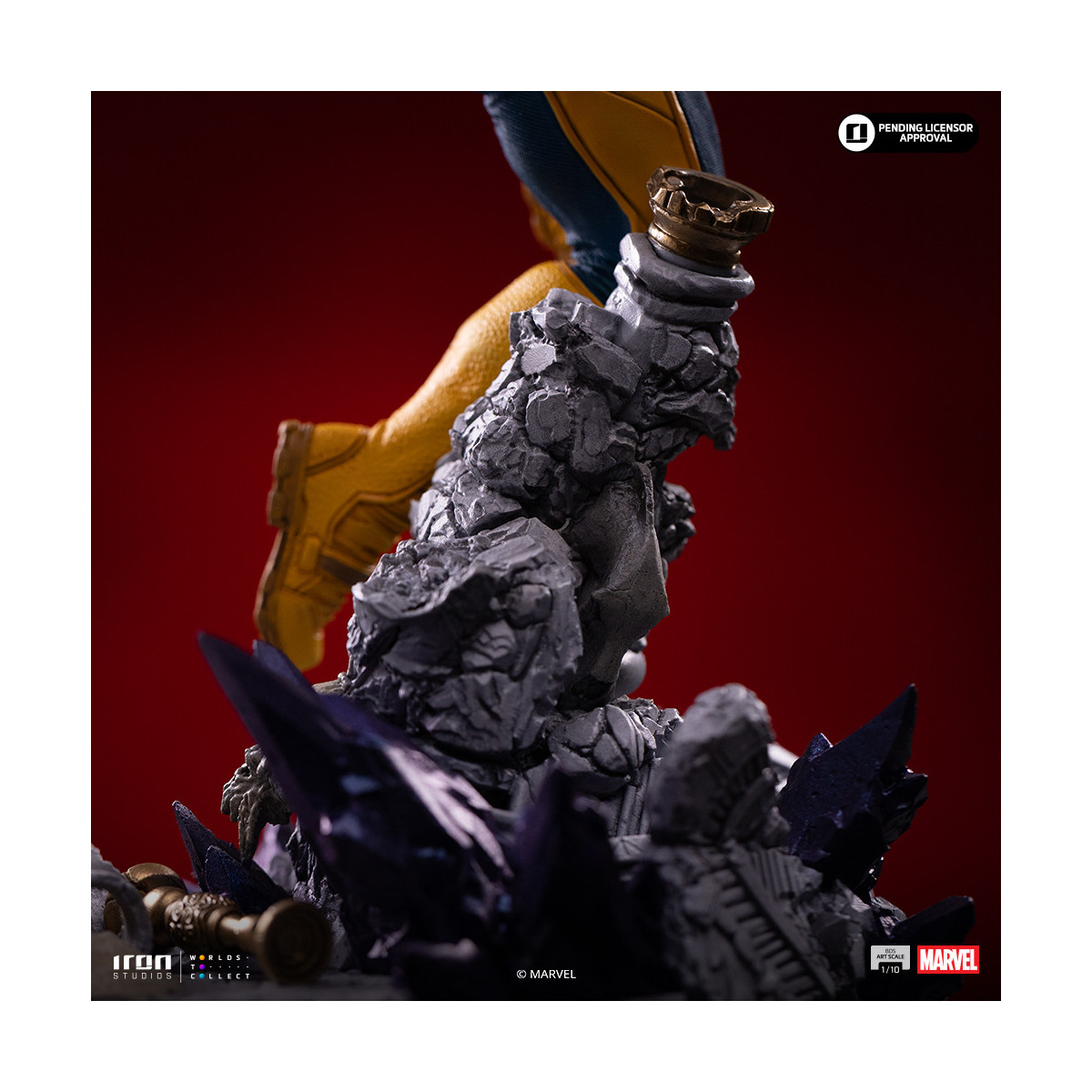 Iron Studios Marvel - Ciclop Deluxe Art Scale 1/10 - Diorama del Guanto dell'Infinito