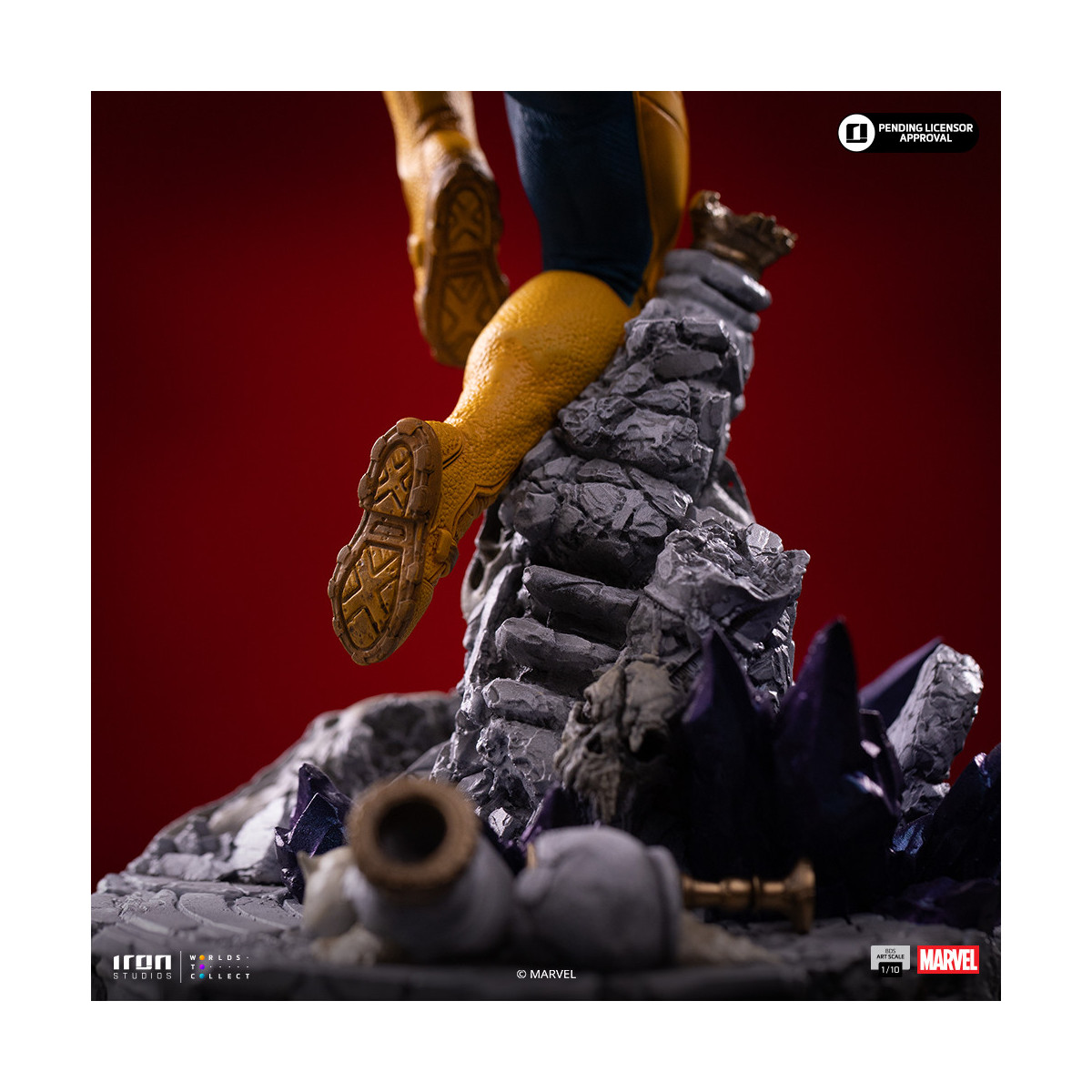 Iron Studios Marvel - Ciclop Deluxe Art Scale 1/10 - Diorama del Guanto dell'Infinito