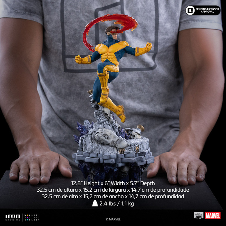 Iron Studios Marvel - Ciclop Deluxe Art Scale 1/10 - Diorama del Guanto dell'Infinito