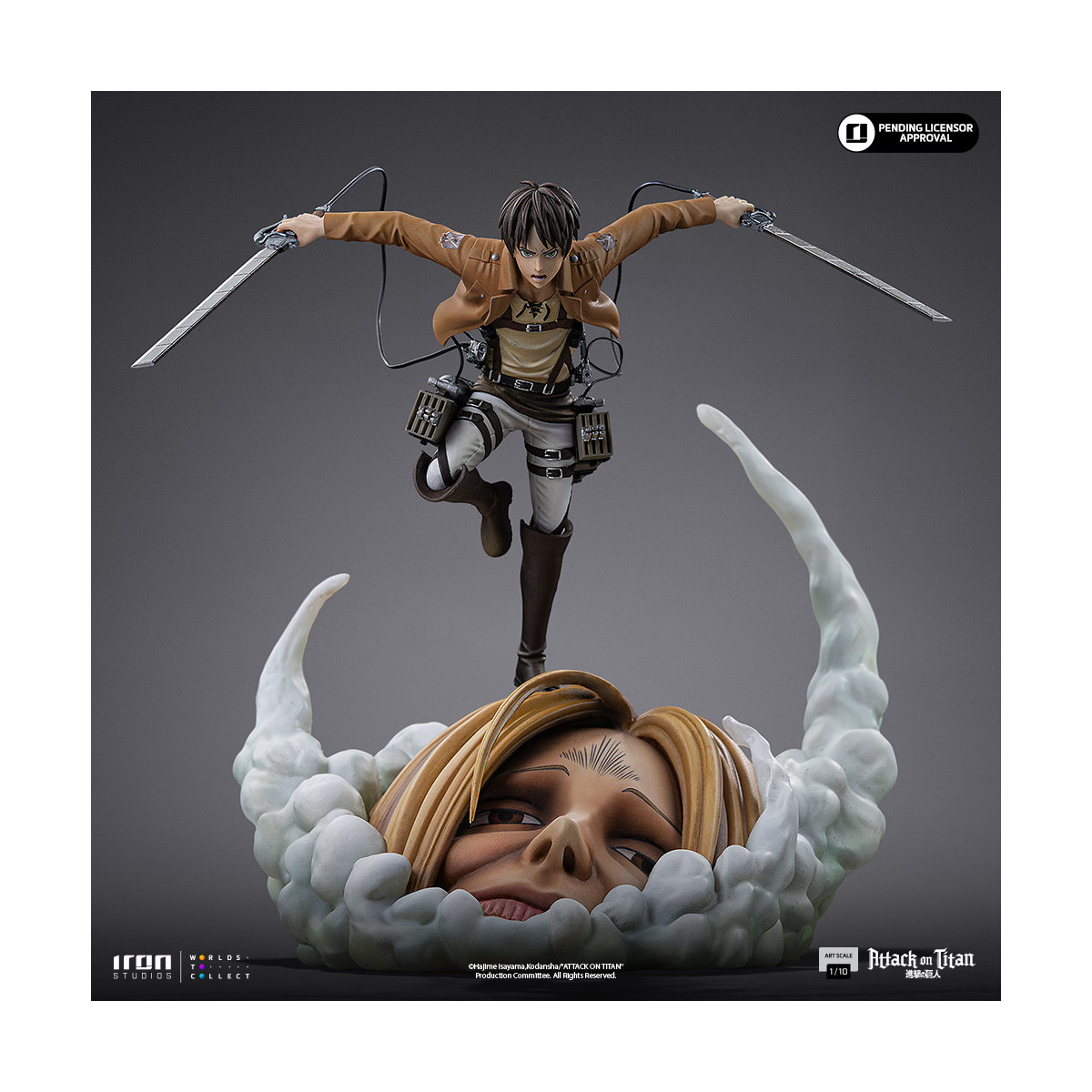 Iron Studios - Attack on Titan - Eren Yeager Art Scale 1/10 - ilL'attacco dei giganti