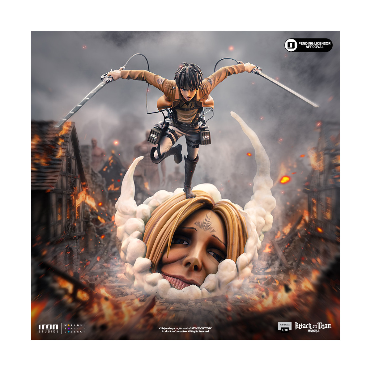 Iron Studios - Attack on Titan - Eren Yeager Art Scale 1/10 - ilL'attacco dei giganti