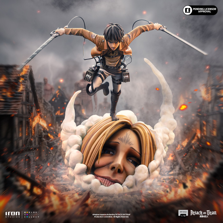 Iron Studios - Attack on Titan - Eren Yeager Art Scale 1/10 - ilL'attacco dei giganti
